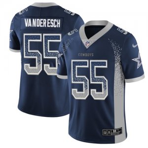 Nike Cowboys #55 Leighton Vander Esch Navy Drift Fashion Limited Jersey