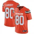 Nike Browns #80 Jarvis Landry Orange Vapor Untouchable Limited Jersey