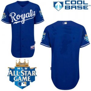 mlb Kansas City Royals blank Cool Base w2012 All-Star Patch blue