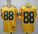 nfl green bay packers #88 finley yellow