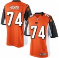 Men's Nike Cincinnati Bengals #74 Jake Fisher Limited Orange Alternate NFL Jersey