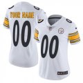 Womens Nike Pittsburgh Steelers Customized White Vapor Untouchable Limited Player NFL Jersey