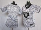 Nike Women Oakland Raiders blank jerseys[fem fan zebra]