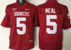 NCAA Oklahoma Sooners #5 Durron Neal Red New XII Stitched Jersey