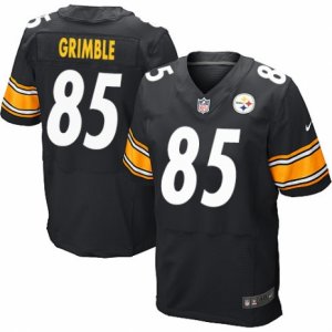 Mens Nike Pittsburgh Steelers #85 Xavier Grimble Elite Black Team Color NFL Jersey