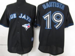 mlb toronto blue jays #19 bautista black fashion[bautista]