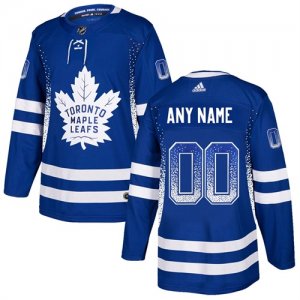 Maple Leafs Blue Men\'s Customized Drift Fashion Adidas Jersey