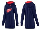 NHL Women Detroit Red Wings Logo Pullover Hoodie 5