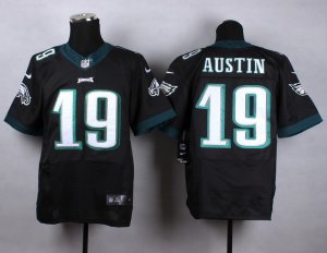 Nike Philadelphia Eagles #19 Miles Austin Black Jerseys(Elite)