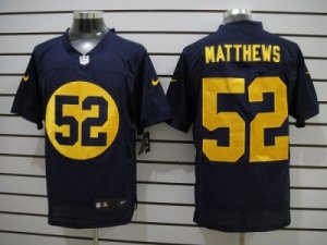 Nike NFL Green Bay Packers #52 Clay Matthews Blue Jerseys(Elite)