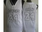 NBA Los Angeles Lakers #24 Kobe Bryant Silver Number(Revolution 30)