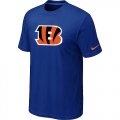 Cincinnati Bengals Sideline Legend Authentic Logo T-Shirt Blue