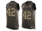 Mens Nike Atlanta Falcons #42 Duke Riley Limited Green Salute to Service Tank Top NFL Jersey