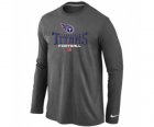 Nike Tennessee Titans Critical Victory Long Sleeve T-Shirt D,Grey