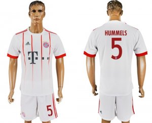 2017-18 Bayern Munich 5 HUMMELS UEFA Champions League Away Soccer Jersey