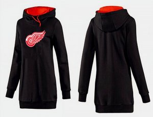 NHL Women Detroit Red Wings Logo Pullover Hoodie 7