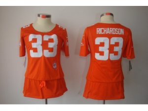 Nike Womens Cleveland Browns #33 Trent Richardson Orange Jerseys(breast Cancer Awareness)