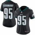 Women's Nike Philadelphia Eagles #95 Mychal Kendricks Limited Black Rush NFL Jersey