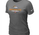 Women Danver Broncos Deep Grey T-Shirt