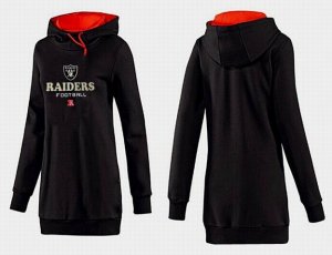 Women Oakland Raiders Logo Pullover Hoodie-030