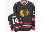 Mens Reebok Chicago Blackhawks #14 Richard Panik Premier Black Third NHL Jersey