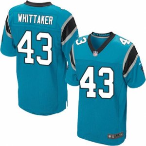 Mens Nike Carolina Panthers #43 Fozzy Whittaker Elite Blue Alternate NFL Jersey