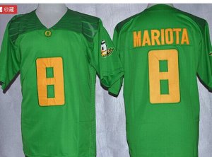 Ncaa Oregon Ducks #8 Marcus Mariota Green limited