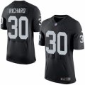 Mens Nike Oakland Raiders #30 Jalen Richard Elite Black Team Color NFL Jersey