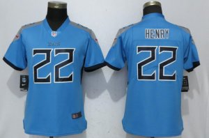 Nike Titans #22 Derrick Henry Light Blue 2018 Women Vapor Untouchable Limited Jersey