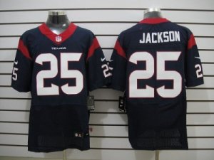 Nike NFL Houston Texans #25 Jackson Blue Jerseys(Elite)