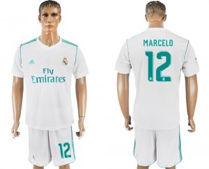 2017-18 Real Madrid 12 MARCELO Home Soccer Jersey