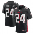 Men Atlanta Falcons #24 Terrell Jr. Nike Black Player Game Jersey