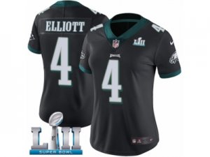 Women Nike Philadelphia Eagles #4 Jake Elliott Black Alternate Vapor Untouchable Limited Player Super Bowl LII NFL Jersey