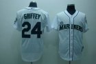 mlb seattle mariners #24 griffey white[cool base]