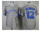 mlb jerseys toronto blue jays #12 alomar grey[1992]