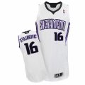 Mens Adidas Sacramento Kings #16 Peja Stojakovic Authentic White Home NBA Jersey