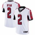 Mens Nike Atlanta Falcons #2 Matt Ryan Vapor Untouchable Limited White NFL Jersey