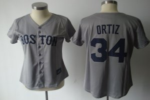 MLB Women Jerseys boston red sox #34 ortiz grey