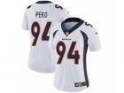 Women Nike Denver Broncos #94 Domata Peko Vapor Untouchable Limited White NFL Jersey