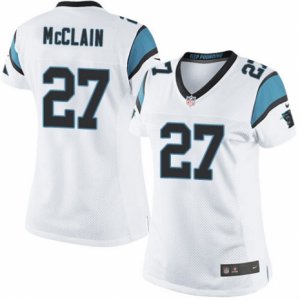 Women\'s Nike Carolina Panthers #27 Robert McClain Limited White NFL Jersey