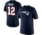 Tom Brady New England Patriots Nike Player Name & Number T-Shirt â€“ Blue