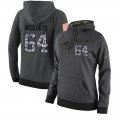 NFL Women's Nike Buffalo Bills #64 Richie Incognito Stitched Black Anthracite Salute to Service Player Performance Hoodie