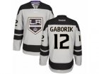 Mens Reebok Los Angeles Kings #12 Marian Gaborik Authentic Gray Alternate NHL Jersey