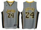 nba Los Angeles Lakers #24 Kobe Bryant Grey Static Fashion Swingman Jersey