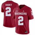 Oklahoma Sooners #2 Jeff Badet Red College Football Jersey