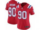 Women Nike New England Patriots #90 Malcom Brown Vapor Untouchable Limited Red Alternate NFL Jersey