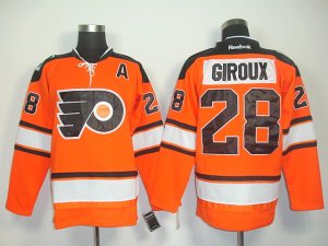 nhl philadelphia flyers #28 giroux orange[black number][2011 new]