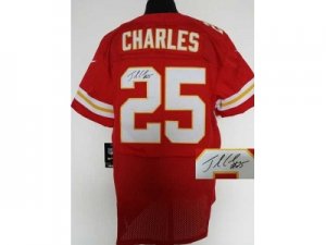 Nike jerseys kansas city chiefs #25 charles red[Elite signature]