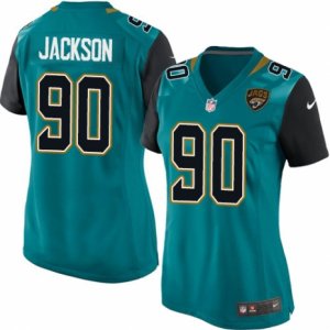 Womens Nike Jacksonville Jaguars #90 Malik Jackson Green NFL Jersey