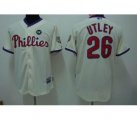 mlb philadelphia phillies #26 utley 09world series&hk patch crea